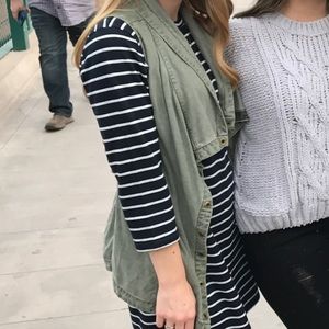 Green Anthropologie vest